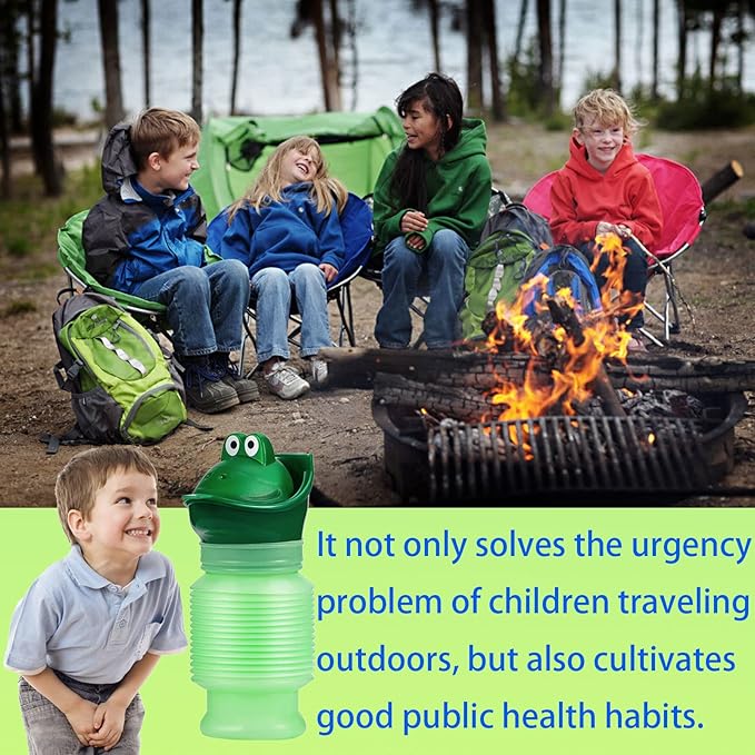 Scalable Emergency Urinal, 600ml Portable Toilet for Car, Portable Mini Outdoor Camping Travel Shrinkable Personal Mobile Toilet Potty Pee Bottle for Kids Adult