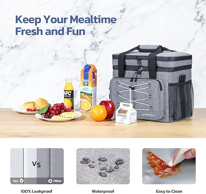 Maelstrom Soft Cooler Bag,Collapsible Soft Sided Cooler,24/30/60/75 Cans Beach Cooler,Ice Chest,Large Leakproof Camping Cooler,Portable Travel Cooler for Grocery Shopping,Camping,Road Trips