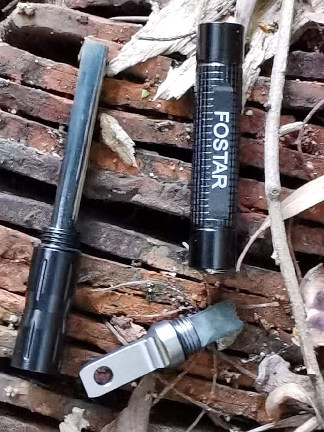 FOSTAR 2PCS Upgrade Ferro Rod Fire Starter,Replaceable Flint Fire Steel Rod, Great for Emergency Survival, Camping, Hiking, Bush-Craft, Hunting, Fishing, EDC, BBQ (Orange and Black)