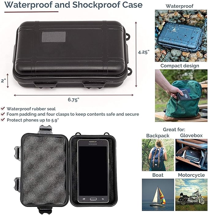 Survival Gear Kits Outdoor Survival Gear Tool for Trip,with Fire Starter, Whistle, Wood Cutter, Tactical Pen for Camping, Hiking, Climbing for Wilderness/Trip/Cars/Hiking/Camping