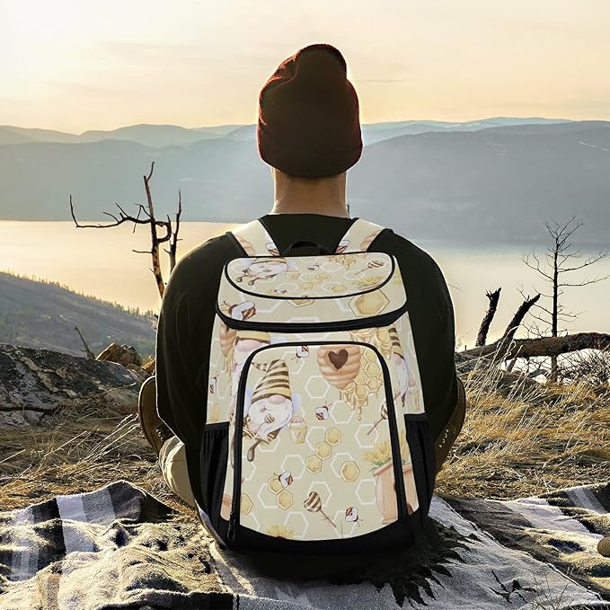 Cooler Backpack Insulated Leak Proof Beach Cooler Bag 30 Cans Waterproof Lightweight Soft Lunch Picnic Cooler for Men Women