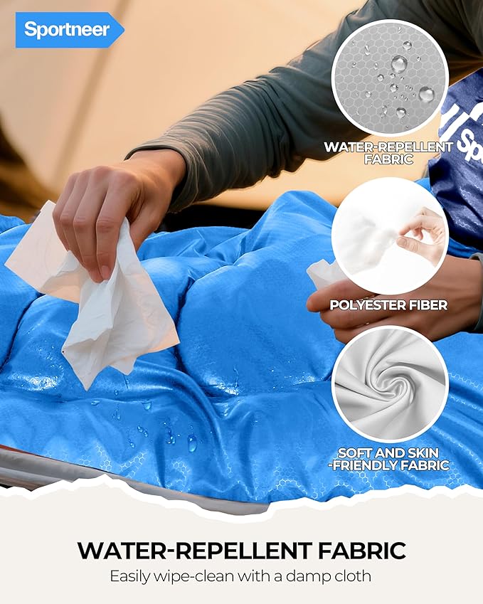 Sportneer Sleeping Bags for Adults, Warm & Cold Weather Sleeping Bag for Adults Kids Boys Girls - Lightweight Compact Camping Gear Equipment, Traveling, Backpacking, Hiking