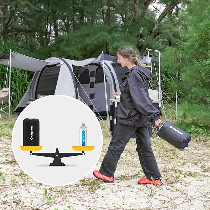 KingCamp Cot Pad Topper for Camping, Soft Warm Non-Slip Cot Mattress, Comfortable Lightweight Sleeping Mat for Outdoor & Indoor, Picnic, Hiking, Backpacking, Yoga