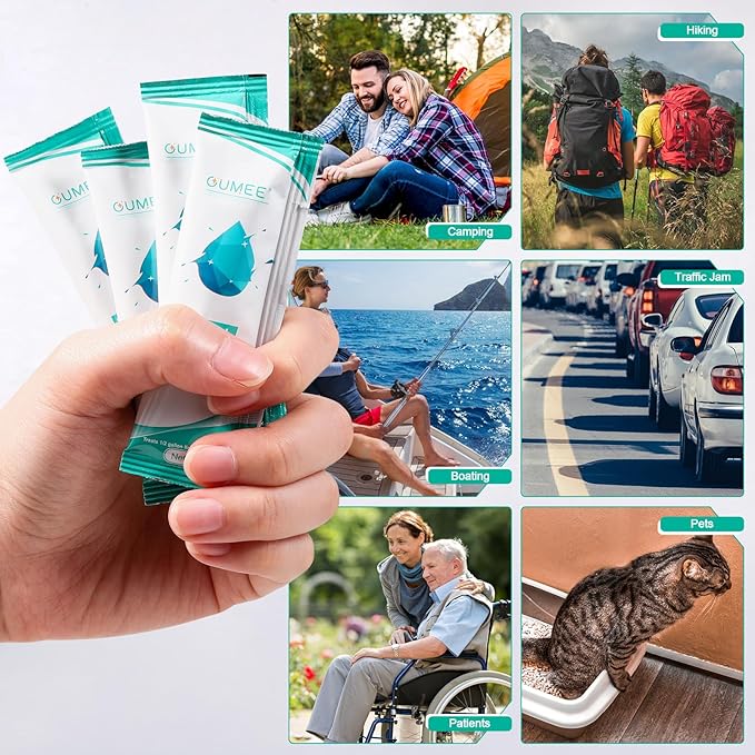 30 PACK Poo Gel for Portable Toilet, Camping Toilet Powder for Potty Bags, Eco Absorbent Gel, Portable Toilet Gel Packets for Outdoor Recreation Camping Supplies (30)