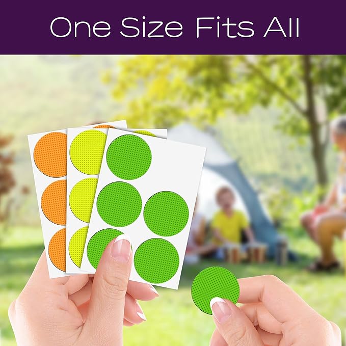 360 Pack Mosquito Stickers with 5 Pack Mosquito Bracelets for Kids and Adults - Natural Deet Free Citronella Mosquito Patches for Indoor Outdoor Traveling Camping Hiking Fishing