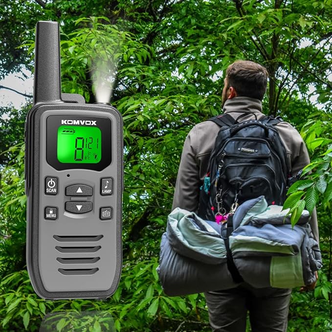 Rechargeable Walkie Talkies for Adults with 36 Channels, Long Range Two-Way Radio Walkie Talky with NOAA Weather Alerts, Emergency Radio for Camping Hiking Gear