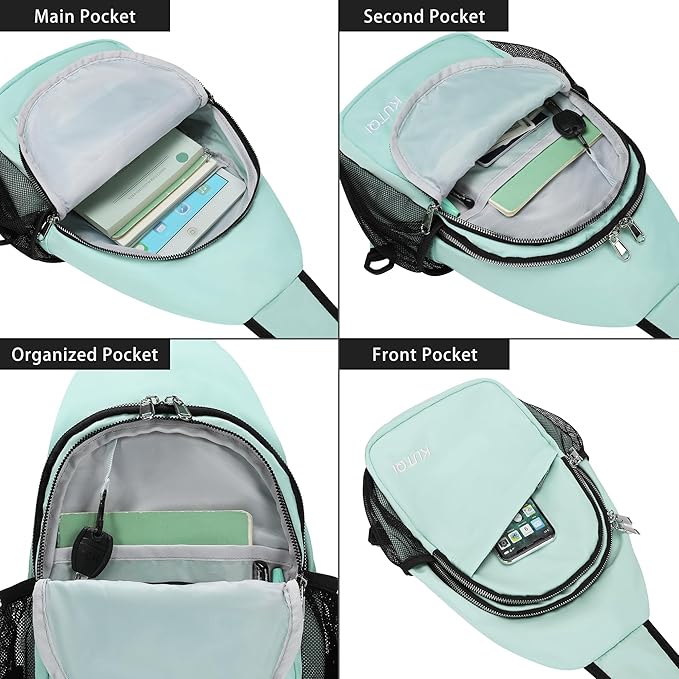 Sling Backpack Crossbody Sling Bag for Women Men Multipurpose Travel Essentials Hiking Chest Bag Daypack