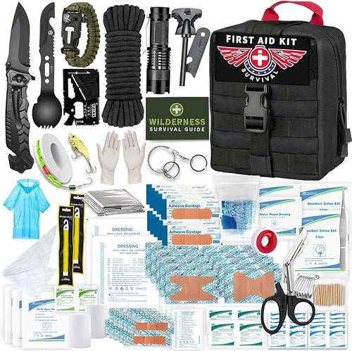 VEITORLD Gifts for Men Dad Him Christmas, Survival Gear and Equipment 12 in 1, Survival Kits, Cool Unique Fishing Hunting Birthday Gift for Husband Teen Boy Boyfriend Women, Stocking Stuffers for Men