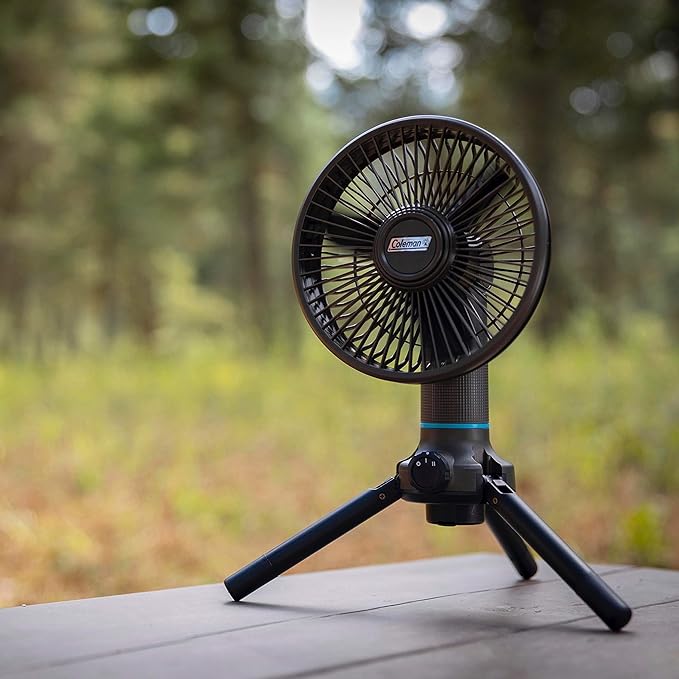 Coleman OneSource Rechargeable Outdoor Camping Gear: Camp Shower, Cordless Vacuum, Fan, Speaker, & Air Pump Options with Included Rechargeable Battery