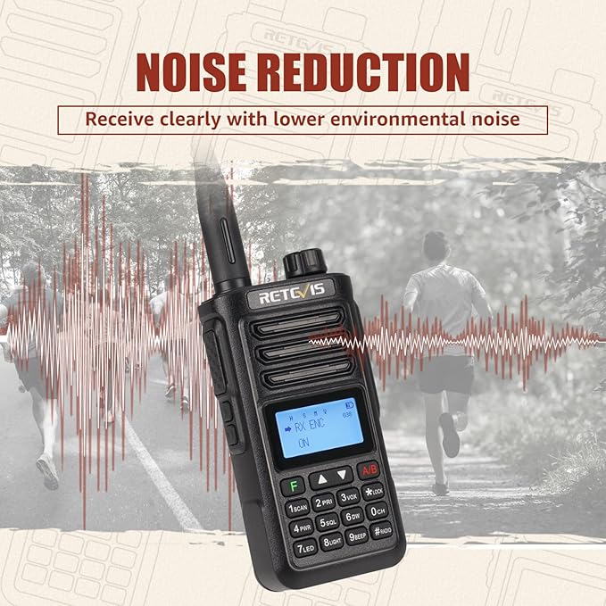 Retevis RA89 Ham Radio Handheld, Dual Band Two Way Radio, Rechargeable Portable Radio with One Key Frequency Match, 2500mAh, IP68 Waterproof, Long Range Walkie Talkies for Emergency Service(2 Pack)