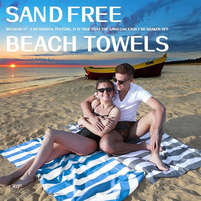 Your Choice Microfiber Beach Towels, Sand Free Beach Towel, Quick Dry Beach Towel, Extra Large Beach Towels for Adults, Kids (67x35 Inch, 60x30 Inch), Travel Towel, Camping Towel