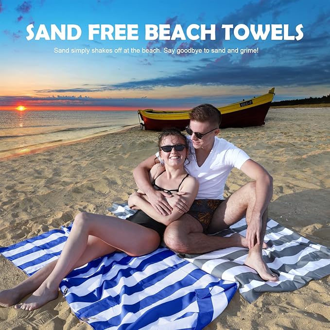 Your Choice Microfiber Beach Towels, Sand Free Beach Towel, Quick Dry Beach Towel, Extra Large Beach Towels for Adults, Kids (67x35 Inch, 60x30 Inch), Travel Towel, Camping Towel