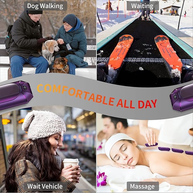 2 Pack πππ§π πππ«π¦ππ«π¬ Rechargeable,Portable Electric Hand Warmers Reusable,USB Handwarmers,Outdoor/Indoor/Working/Studying/Camping/Hunting/Golf/Pain Relief/Game/Warm Gifts for Men Women Kids