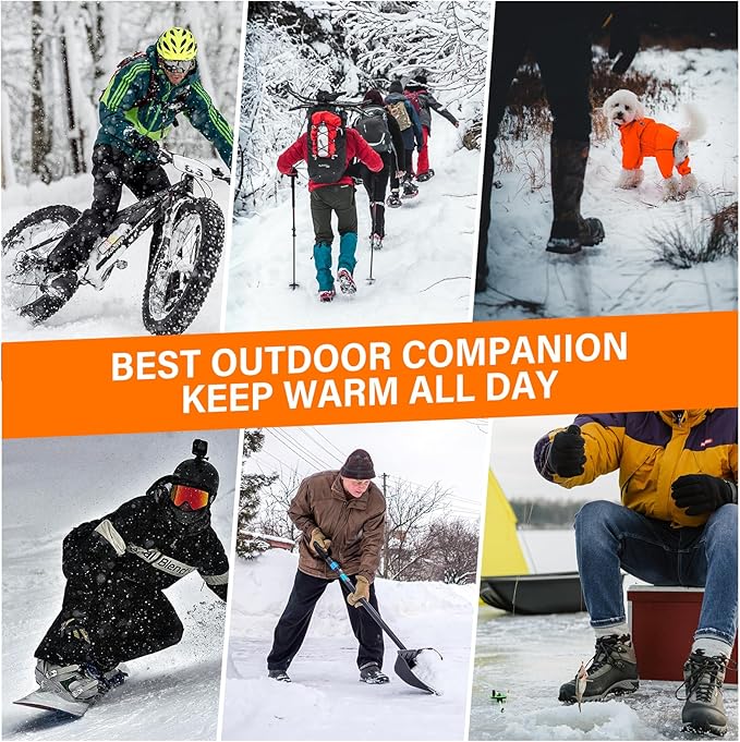 Heated Socks for Men Women, Battery Heated Socks, Electric Heated Socks for Camping Fishing Cycling Skiing Skating Hunting Hiking