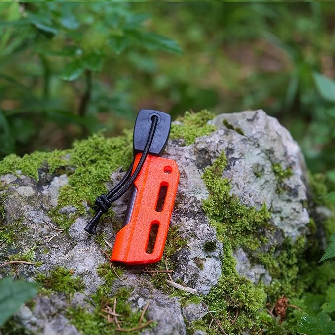 Fire Steel Holder for Kydex Sheath with Fire Steel, fire Starter kit, Camping Essentials, Survival kit, Outdoor, bushcraft, Knife Sheath, Magnesium fire Starter, Flint fire Starter,