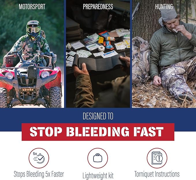 Adventure Medical Kit Trauma Pak III - Medical First Aid Kit - Emergency Trauma Kit with Trauma Bandage, Tourniquet, Trauma Guide & More - Compact First Aid Kit for Wound Care