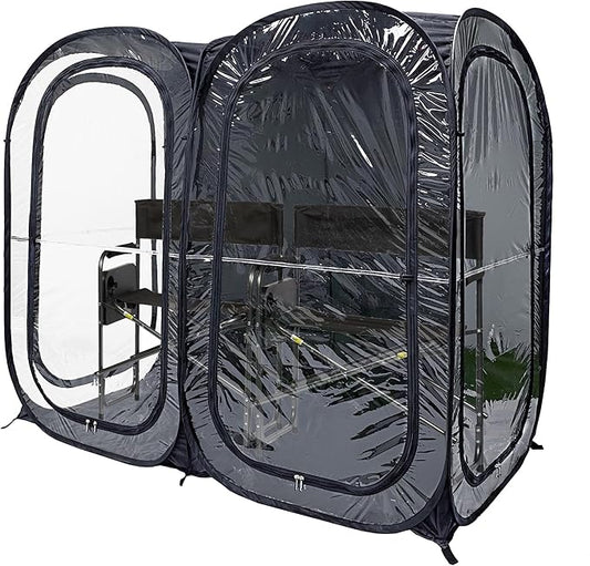 WeatherPod® The Original Shark Tank Side-by-Side™ 2-4 Person Pop-Up Pod - Stay Warm, Dry, and Out of The Sun - Weather Pod for Sports, Rain, or Wind - Simple to Set Up and Tear Down