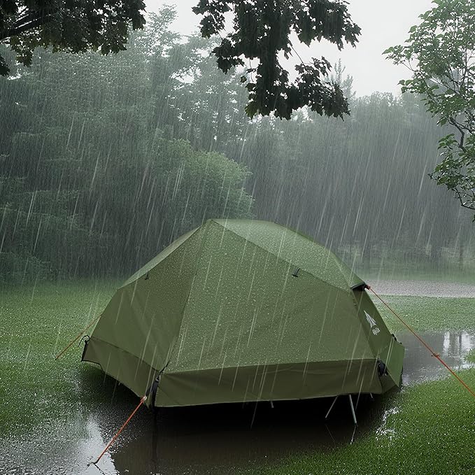 Night Cat 1-Person Camping Tent: Lightweight Waterproof Hiking Tent for Adult Cot Not Included