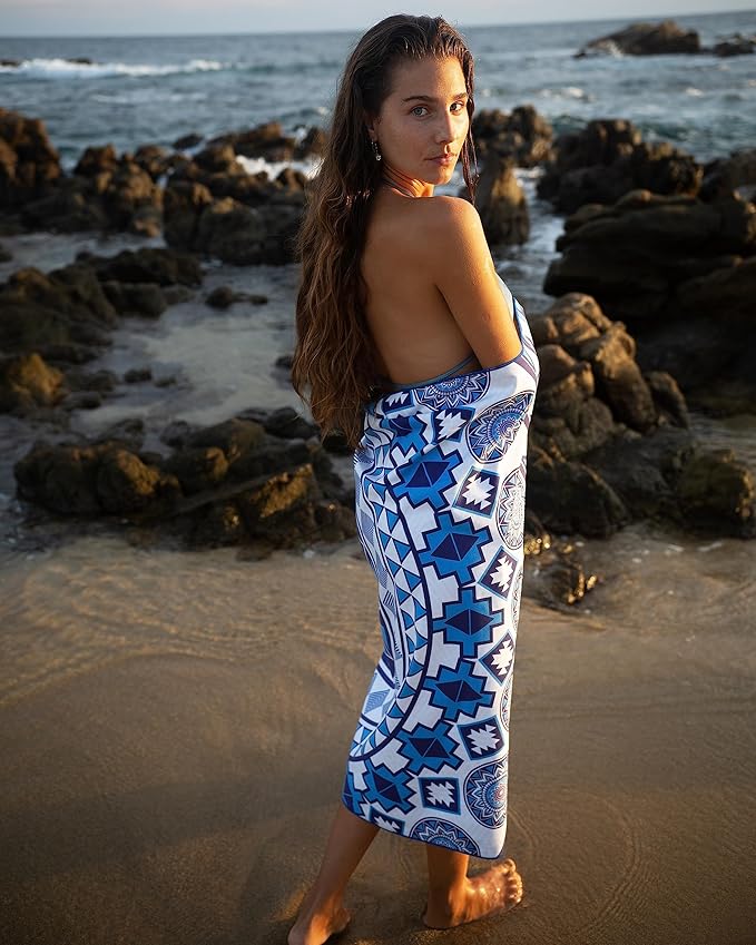 Elite Trend Microfiber Beach Towel - Extra Large 78x35 Inch Sand Free Quick Dry Towel for Travel, Swimming, Pool, Yoga, Hiking, Camping – Lightweight Fast Drying Microfiber Towel Compact for Adults