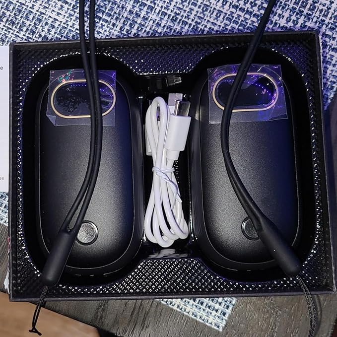 Hand Warmers Rechargeable, 14000mAh Electric Hand Warmer 2 Pack Dual-Sided Heating 17Hrs Warmth Max 131℉ USB-C Portable Pocket Heater for Raynauds, Hunting, Golf, Camping