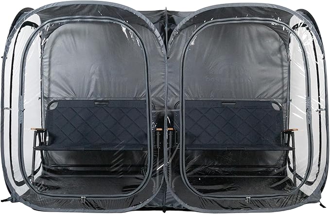 WeatherPod® The Original Shark Tank Side-by-Side™ 2-4 Person Pop-Up Pod - Stay Warm, Dry, and Out of The Sun - Weather Pod for Sports, Rain, or Wind - Simple to Set Up and Tear Down