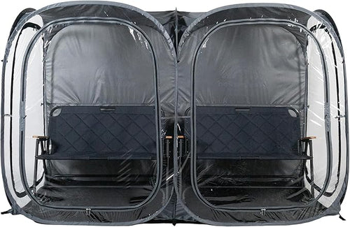 WeatherPod® The Original Shark Tank Side-by-Side™ 2-4 Person Pop-Up Pod - Stay Warm, Dry, and Out of The Sun - Weather Pod for Sports, Rain, or Wind - Simple to Set Up and Tear Down