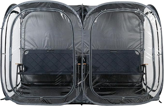 WeatherPod® The Original Shark Tank Side-by-Side™ 2-4 Person Pop-Up Pod - Stay Warm, Dry, and Out of The Sun - Weather Pod for Sports, Rain, or Wind - Simple to Set Up and Tear Down