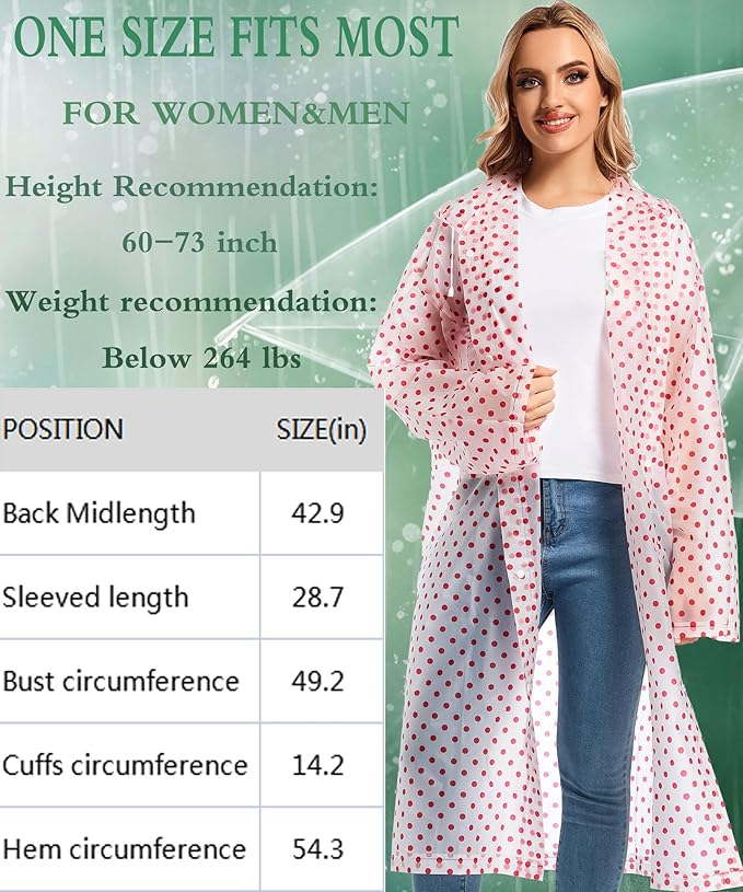 Rain Ponchos for Adults Reusable Raincoats Survival Heavy Duty Military Impermeable 2 Packs Rain Coat…