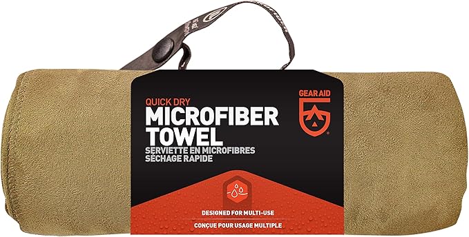 Gear AID Quick Dry Microfiber Towel for The Gym, Travel and Camping