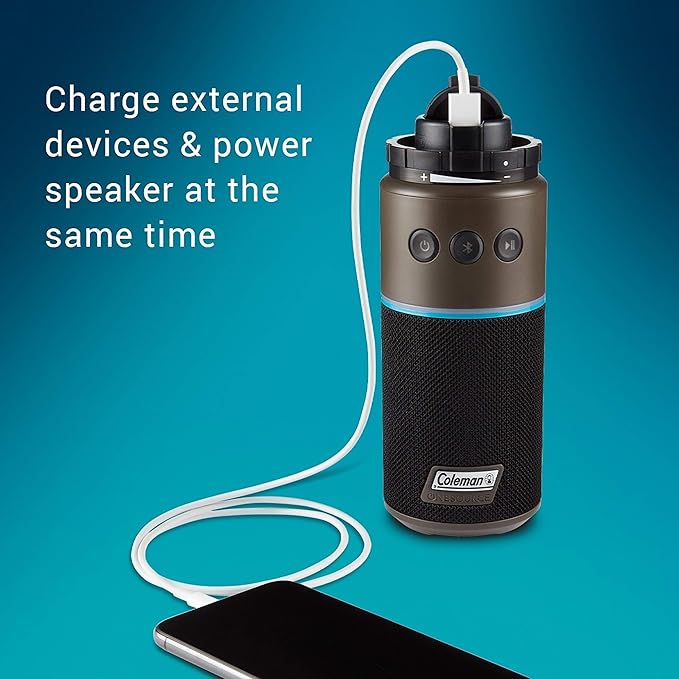 Coleman OneSource Rechargeable Outdoor Camping Gear: Camp Shower, Cordless Vacuum, Fan, Speaker, & Air Pump Options with Included Rechargeable Battery