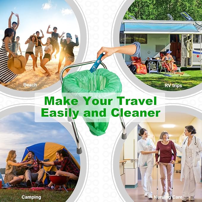 Webetop Toilet Powder Degradable Gel Portable Camping Composting RV Toilet Porta Potty Chemicals Urine Liquid Waste Absorbent Treatment Gelling and Deodorizing Powder for Emergency Toilet