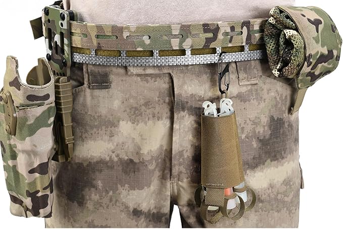 SABADO Tactical Chem Lights with Holders and Carabiner Clip, 6 Ultra Bright Glow Sticks with 12 Hour Duration for Camping Fishing and Hunting