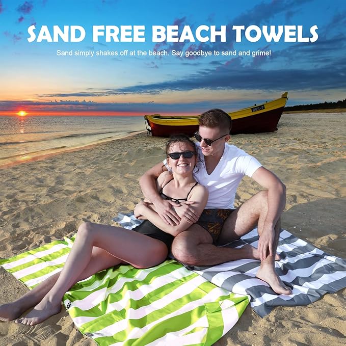 Your Choice Microfiber Beach Towels, Sand Free Beach Towel, Quick Dry Beach Towel, Extra Large Beach Towels for Adults, Kids (67x35 Inch, 60x30 Inch), Travel Towel, Camping Towel