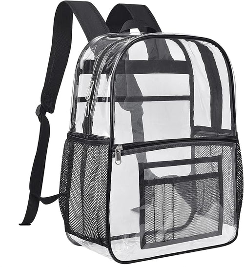 USPECLARE Clear Backpack for Stadium Approved 12×6×12, Water proof Clear Bag for Stadium Events and Concert Work Sport Event