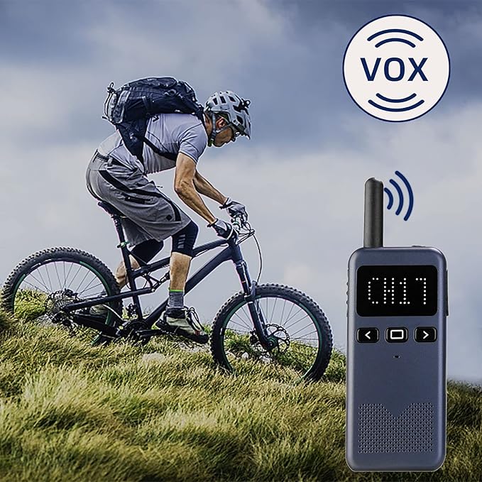 Retevis RB19P High Power Walkie Talkie for Adults, GMRS Long Range Two Way Radio, Mini, NOAA, USB-C, Emergency Alert, for Outdoor Hiking Skiing Navy Blue