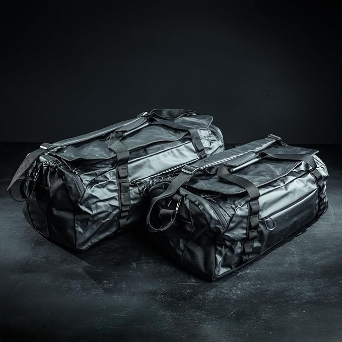 Eberlestock Hyllus Duffel Bag for Men - Durable, Water-Resistant, Small Men's Duffle Bag with Zipper Pockets, Ideal for Travel & Gym, Tactical Gear Bag, Hunting, Fishing, Camping - Dry Earth, 65L