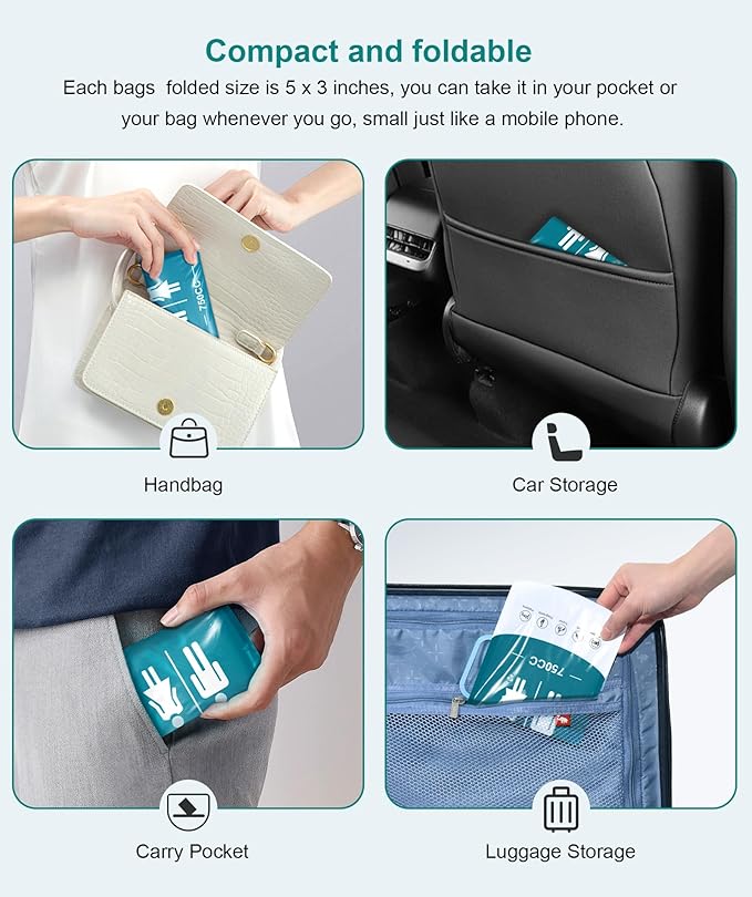 Pee Bags for Travel for Men,Disposable Urine Bags with Handle,Emergency Toilet Pee Bags,Pee Bags for Travel for Women Men,Pregnant,Patient,Kids,Travel,Car,Camping,Hiking