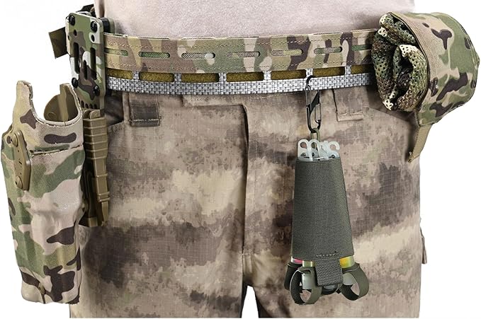 SABADO Tactical Chem Lights with Holders and Carabiner Clip, 6 Ultra Bright Glow Sticks with 12 Hour Duration for Camping Fishing and Hunting