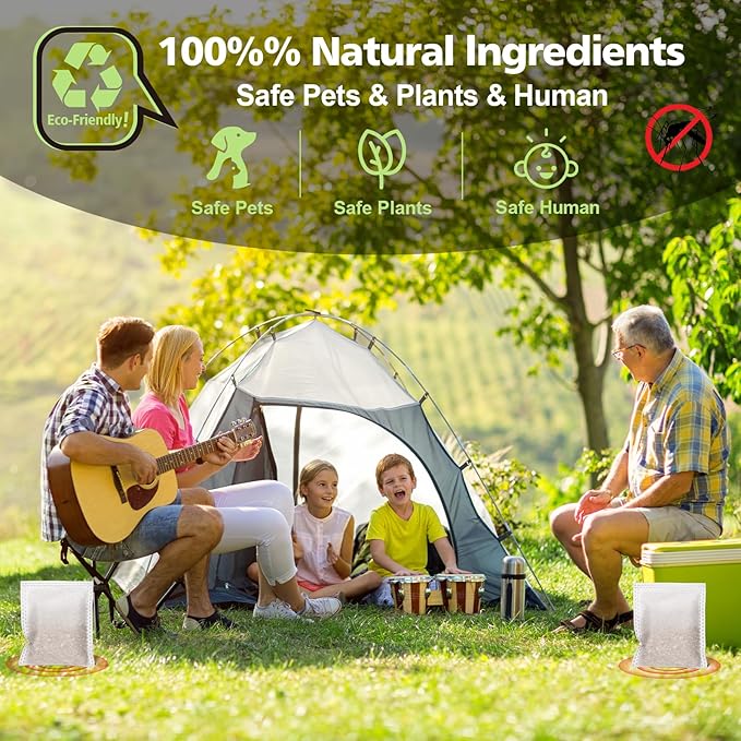 10 Pack Mosquito Repellent Powerful Mosquito Deterrent Outdoor/Indoor Natural Mosquito Repellent for Kids & Pet,Mosquito Control for Room/Yard/Camping