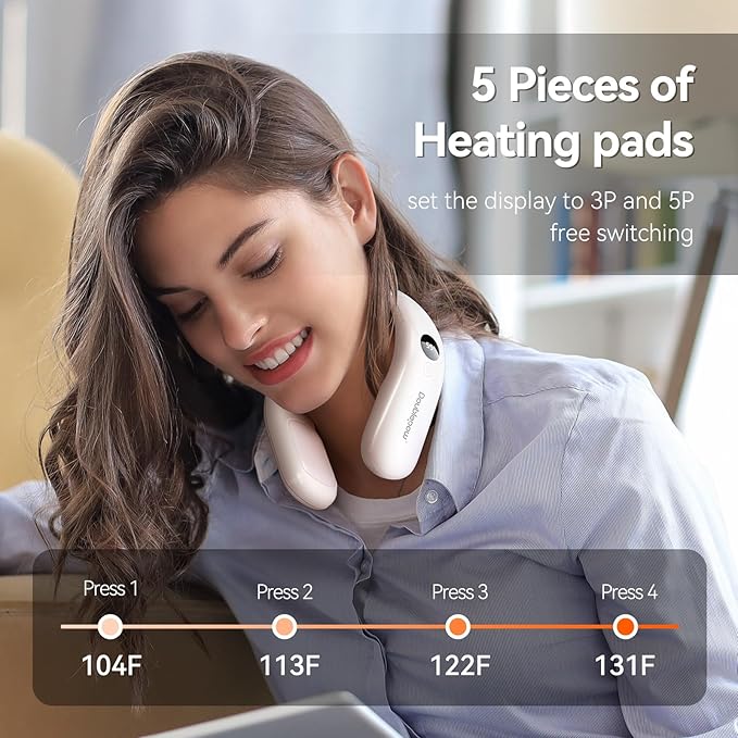 10000mah Rechargeable Neck Warmer,for Necks Up to 8 inches Wide,15 Hours Portable Neck Heater for Men and Women