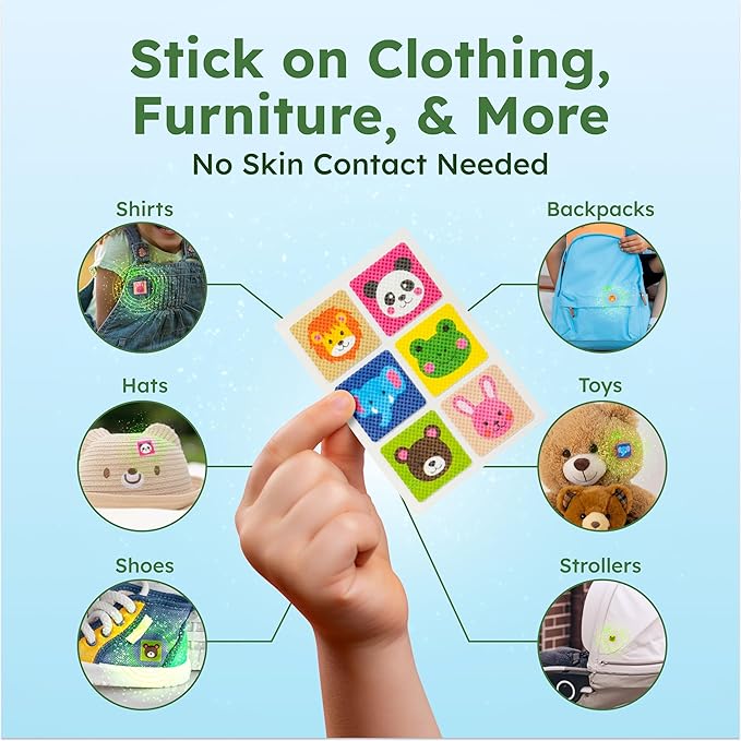 BugMD Squito Stickers Mosquito Repellent Patch Stickers for Kids (390 Stickers), Safe & Effective Insect Repellent Patches for Toddlers, Kids, Camping, Beach & Outdoor Essentials