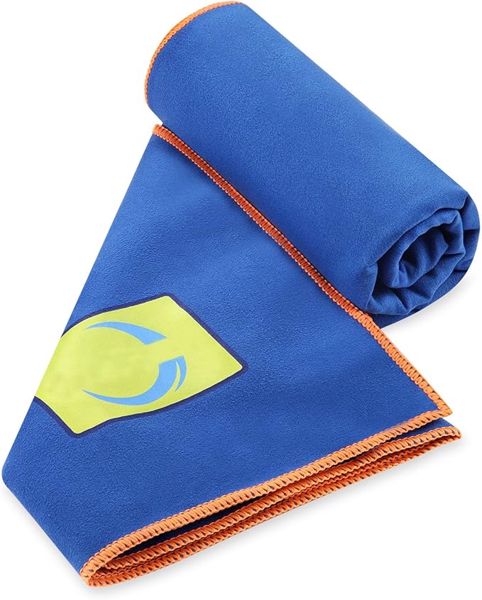 Microfiber Camping Towel - Ultra Soft Compact Fast Drying for Fitness,Hiking,Yoga, Travel,Sports,Camping,Gym,Beach, Swimming, Backpacking (Blue, Large)
