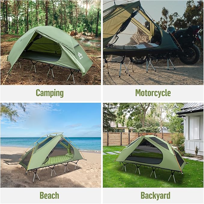Night Cat 1-Person Camping Tent: Lightweight Waterproof Hiking Tent for Adult Cot Not Included