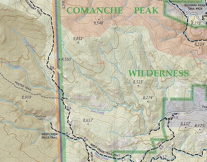 Outdoor Trail Maps LLC Comanche Peak Wilderness - Colorado Topographic Hiking Map (2018)