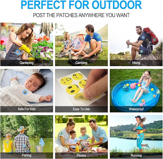 360 Pcs Mosquito Repellent Stickers, Deet-Free Mosquito Patches for Kids Babies Adults for Indoor Outdoor Traveling Camping Sleeping