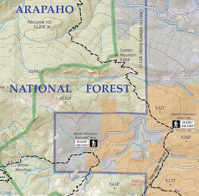 Mount Evans Wilderness - Colorado Topographic Hiking Map (2018)