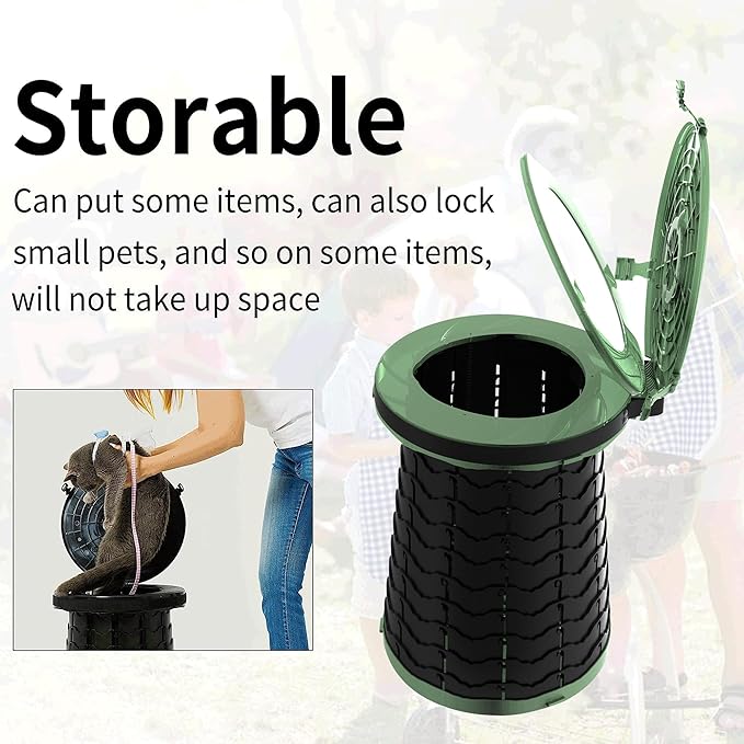 Portable Toilet for Camping Portable Folding Toilet with Carry Bag, Retractable Travel Toilet Foldable Stool Camping Toilet for Adults Kids, Height Adjustable & Sturdy Capacity 880 Lbs