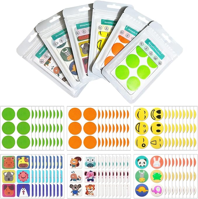 360 Pcs Mosquito Repellent Stickers, Deet-Free Mosquito Patches for Kids Babies Adults for Indoor Outdoor Traveling Camping Sleeping