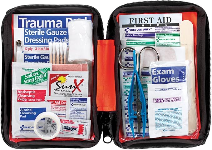 Ready America 70380 72 Hour Emergency Kit, 4-Person, 3-Day Backpack, Includes First Aid Kit, Survival Blanket, Emergency Food Portable Disaster Preparedness Go-Bag for Earthquake, Fire, Flood