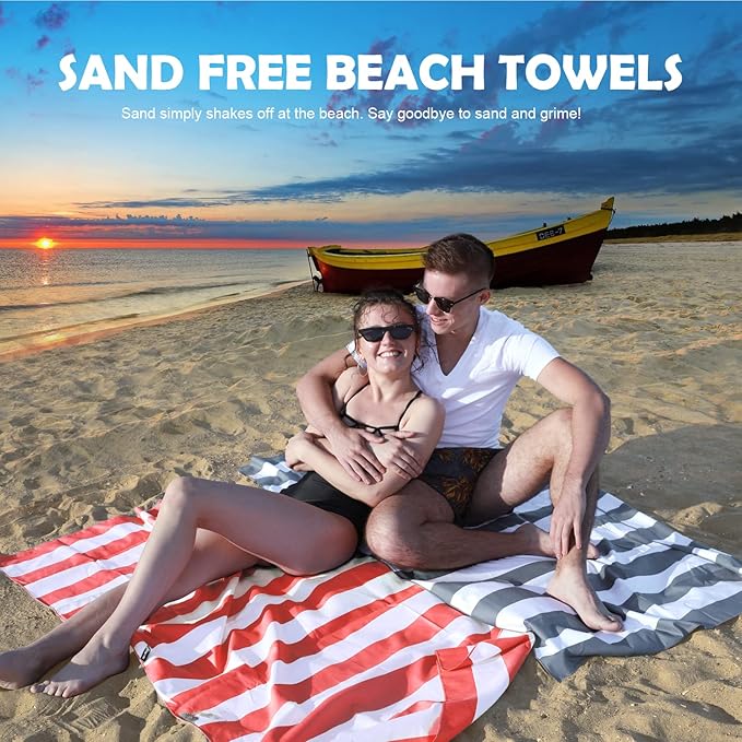 Your Choice Microfiber Beach Towels, Sand Free Beach Towel, Quick Dry Beach Towel, Extra Large Beach Towels for Adults, Kids (67x35 Inch, 60x30 Inch), Travel Towel, Camping Towel